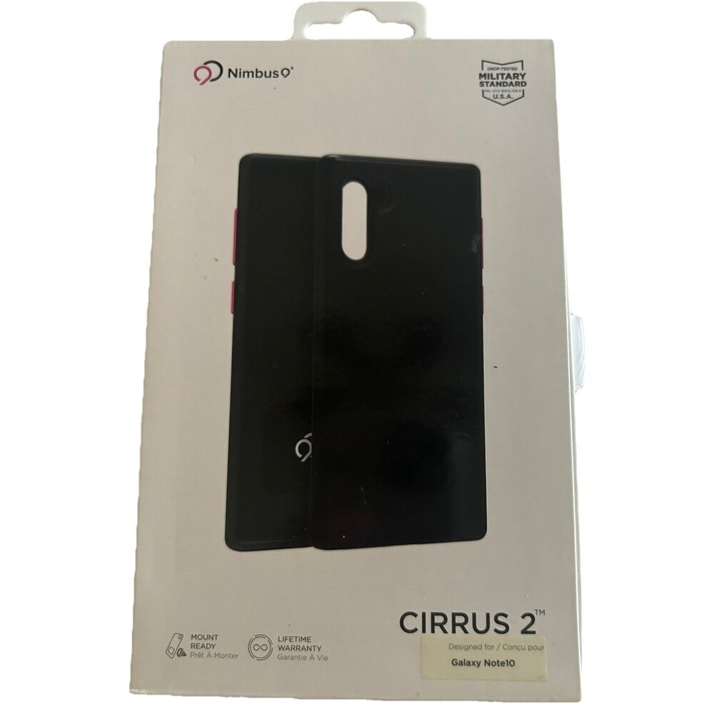 Nimbus9 Cirrus 2 Series Case for Samsung Galaxy Note10 - Black / Red Buttons